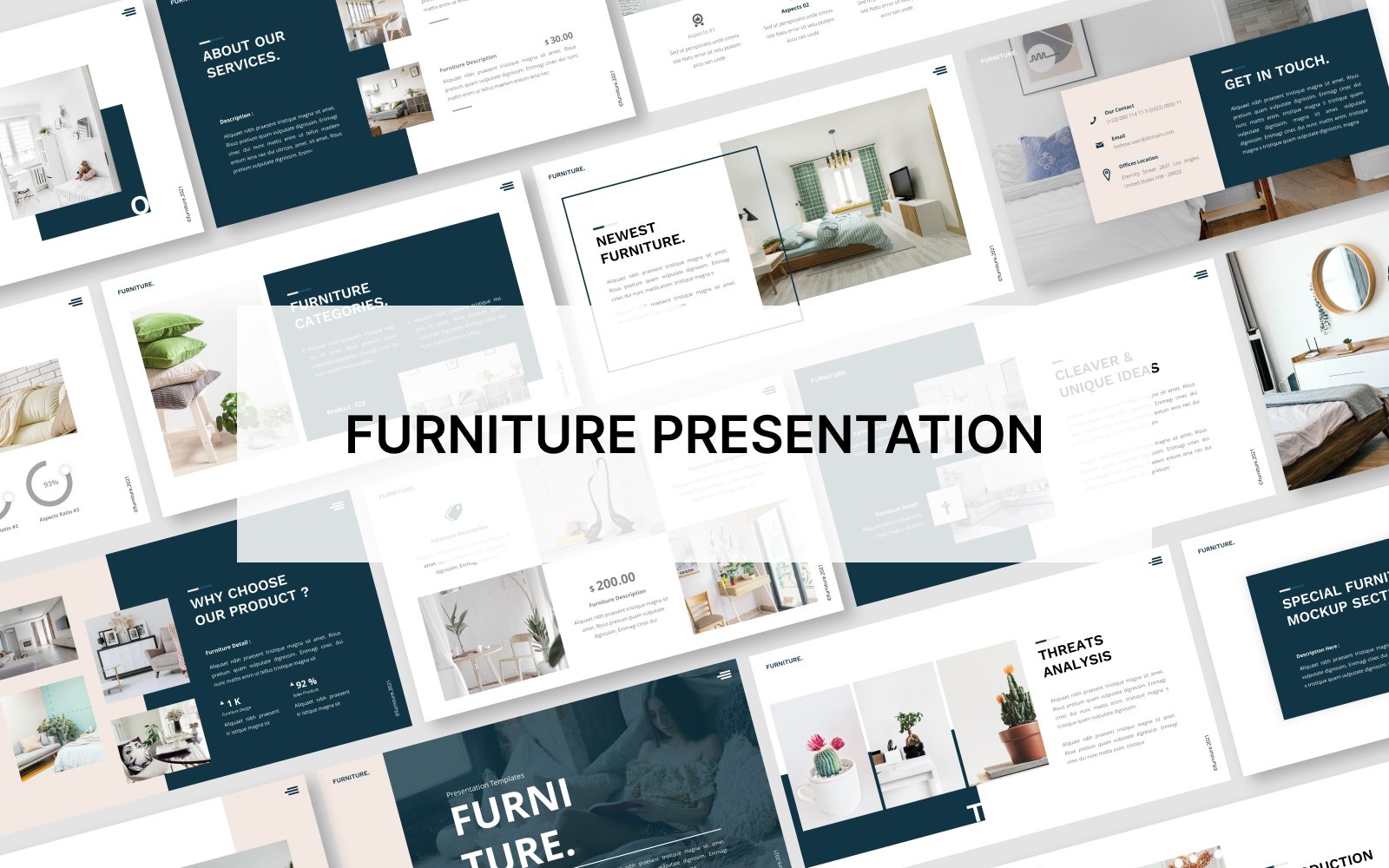 Furniture PowerPoint Template Presentation