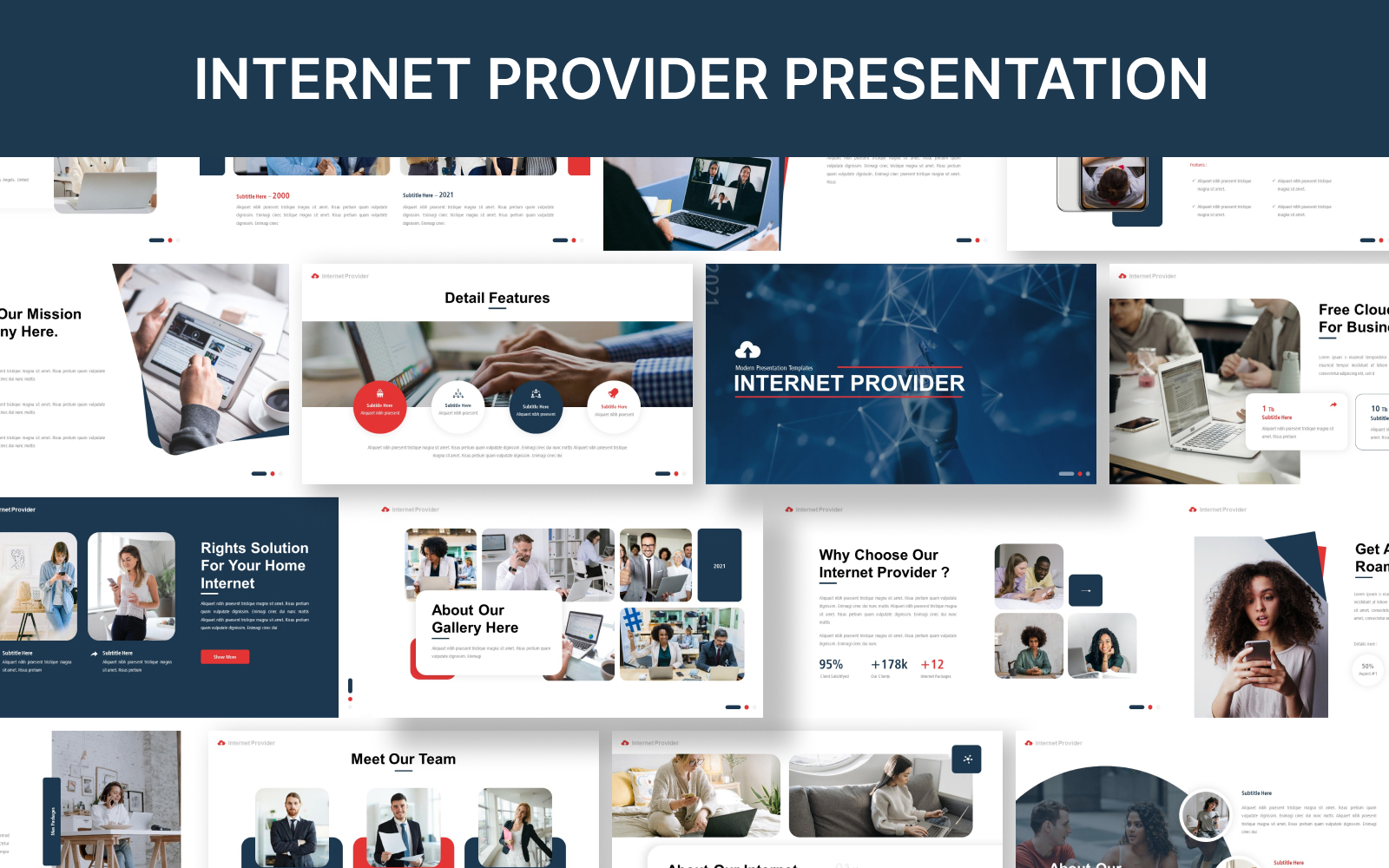 Internet Provider PowerPoint Template Presentation