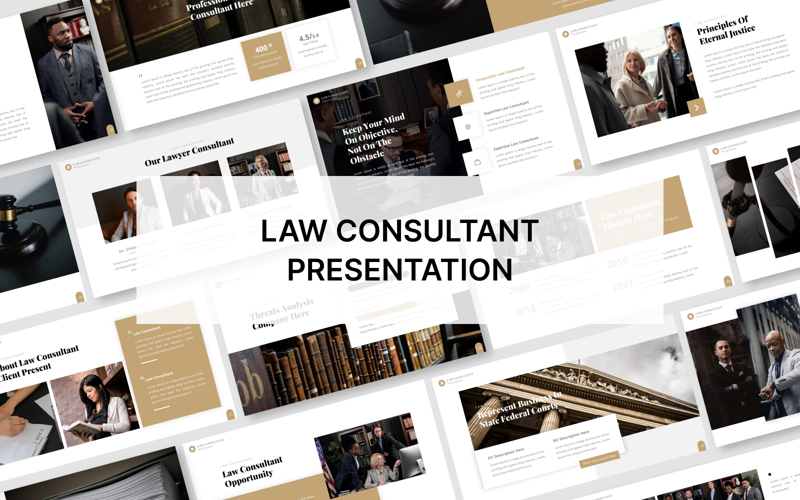 Law Consultant PowerPoint Template Presentation