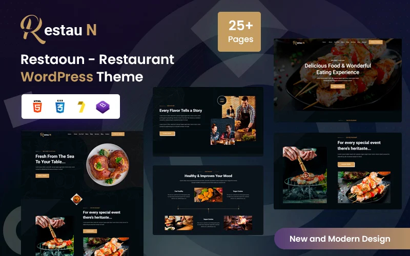 Restouns - Restaurant and Food  WordPress Theme