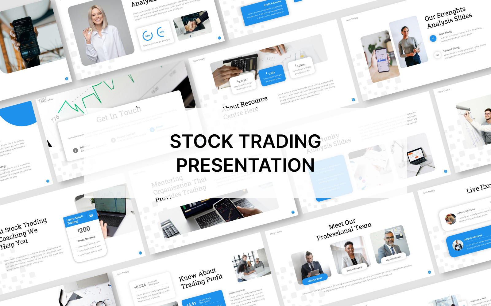 Stock Trading Powerpoint Template Presentation