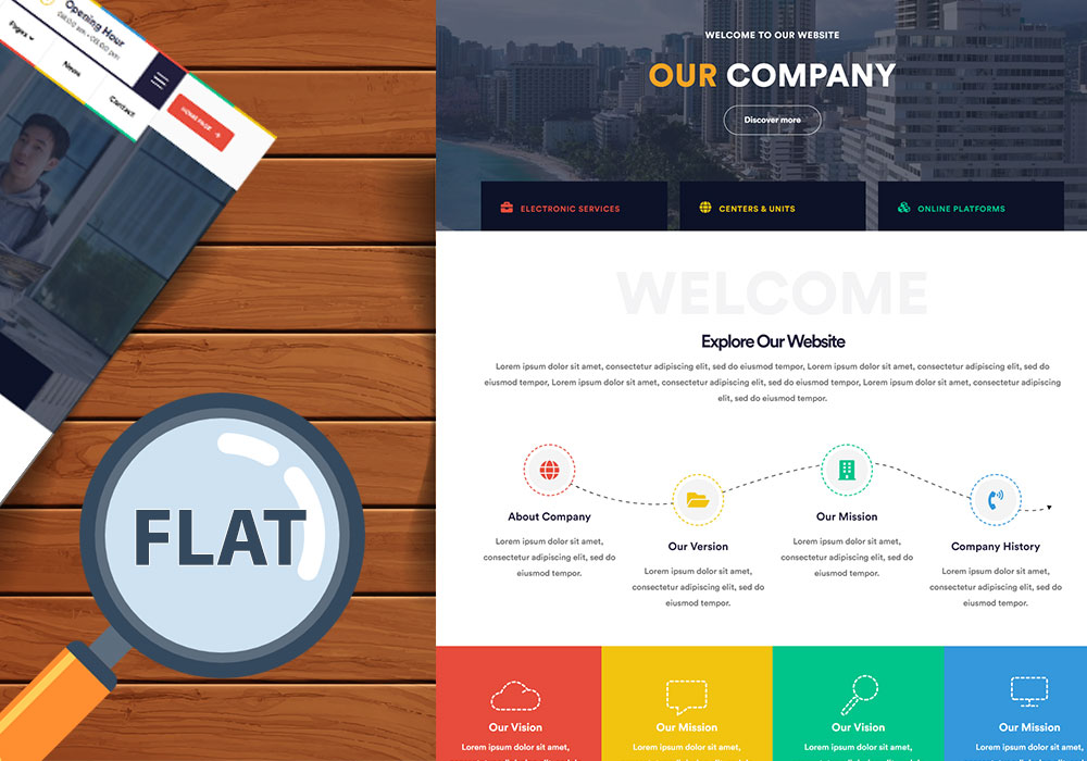 Flat Education & Formal Website Template