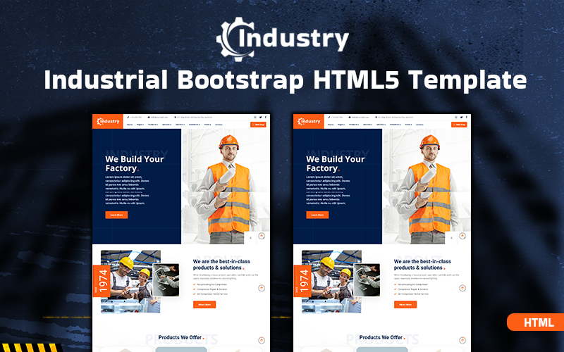 Industry - Industrial Bootstrap HTML5 Template