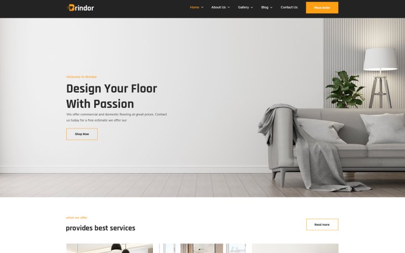 Brindor - Flooring and Tiling HTML5 Template