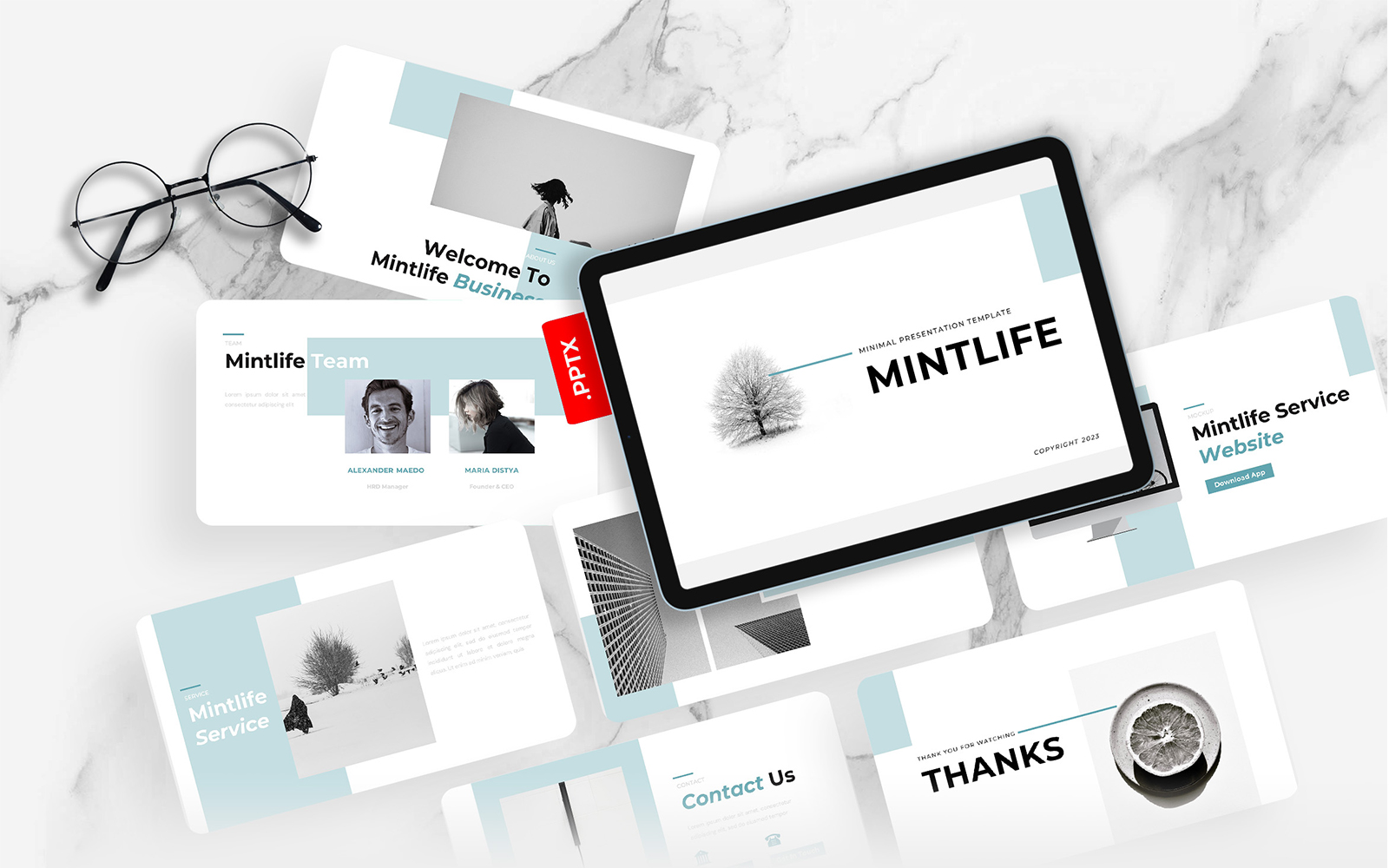 Mintlife – Minimal PowerPoint Template