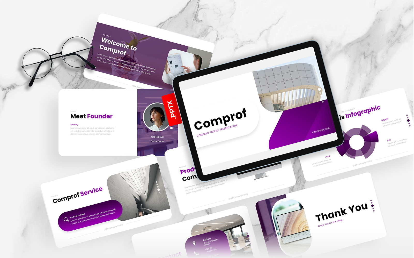 Comprof – Company Profile PowerPoint Template