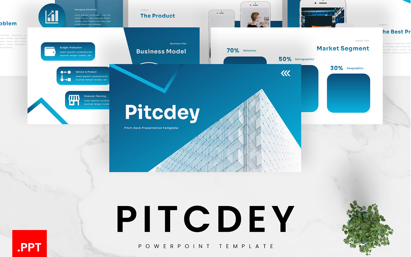 Pitcdey – Pitch Deck PowerPoint Template