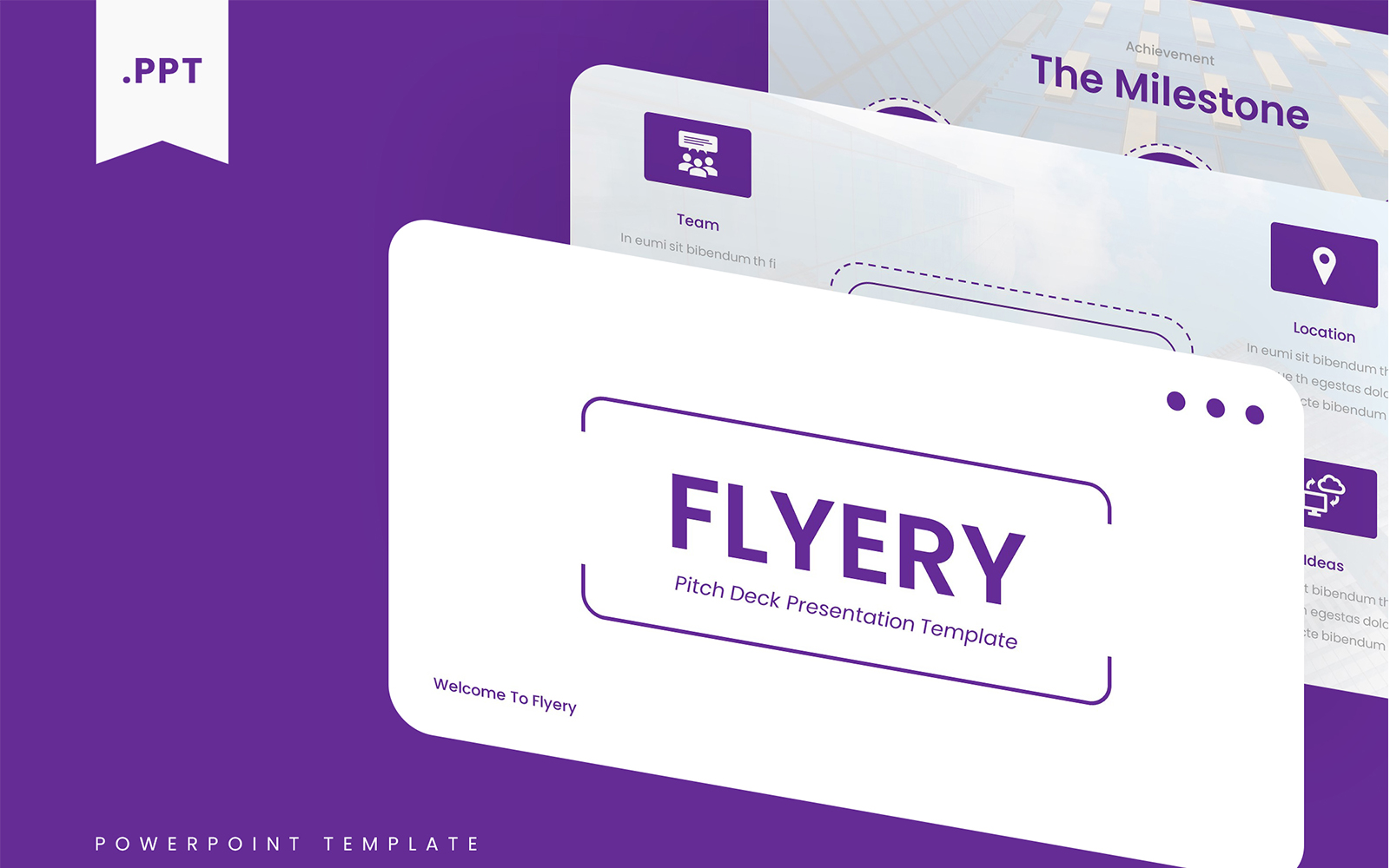 Flyery – Pitch Deck PowerPoint Template