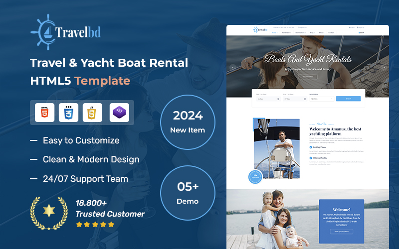 Travelbd - Boat and Travel Tour HTML5 Template