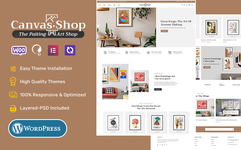 CanvasArt - WooCommerce Crafted Theme For Painting, Art & Crafts