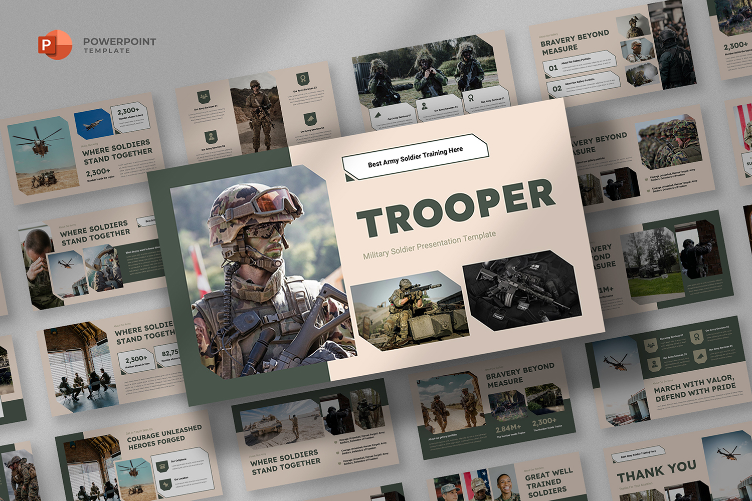 Trooper - Military & Army Powerpoint Template