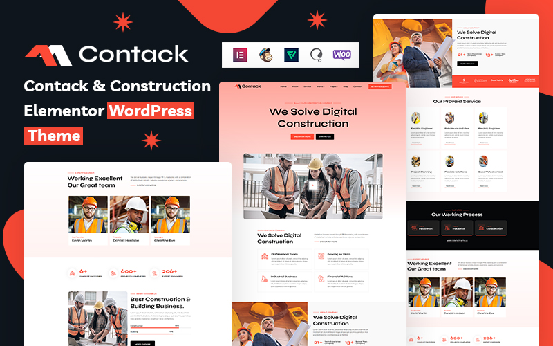 Contack - Construction Elementor WordPress Them