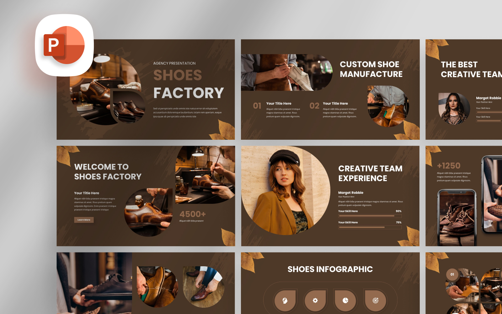 Shoes Factory PowerPoint Template