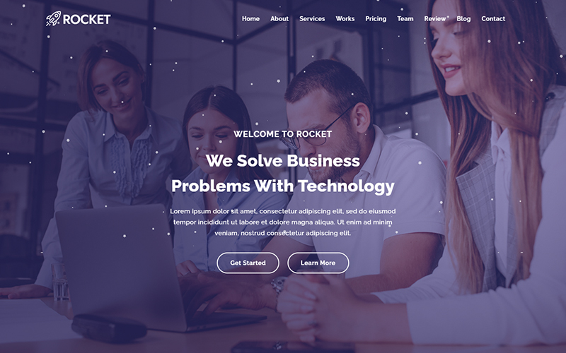 Rocket - IT Solution & Business Services Powerful HTML5 Landing Page Template
