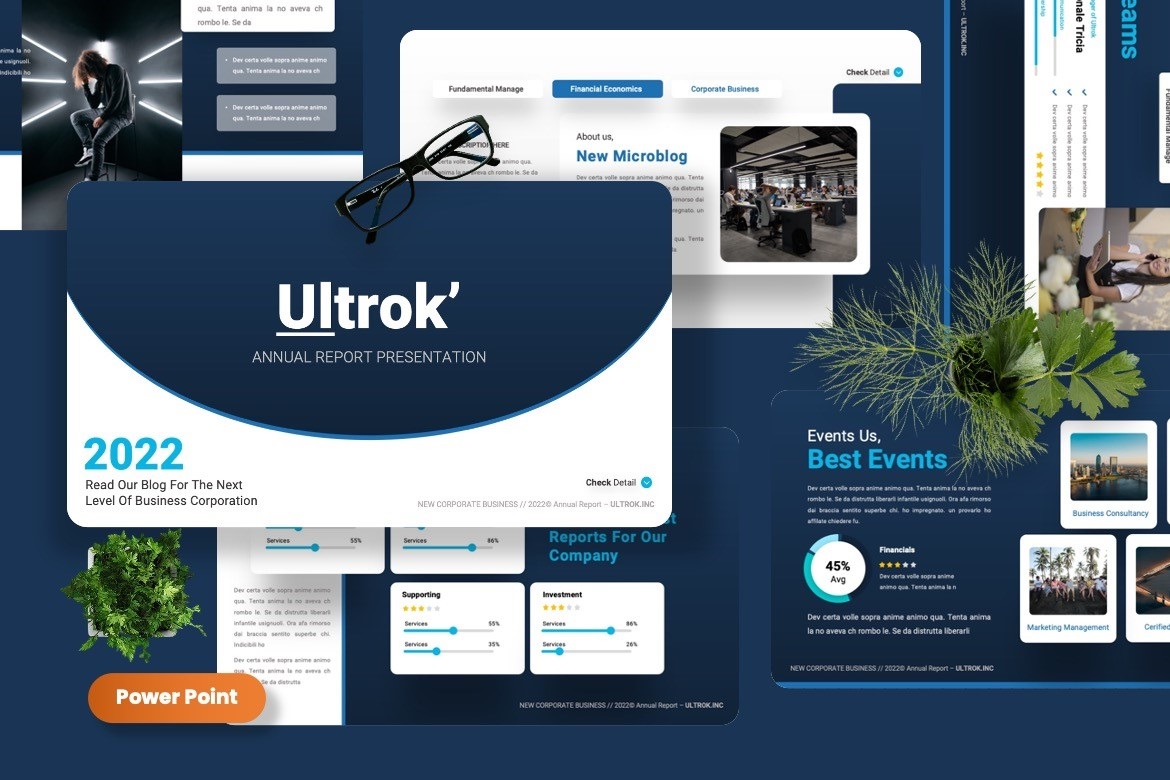 Ultrok - Annual Report Powerpoint Template