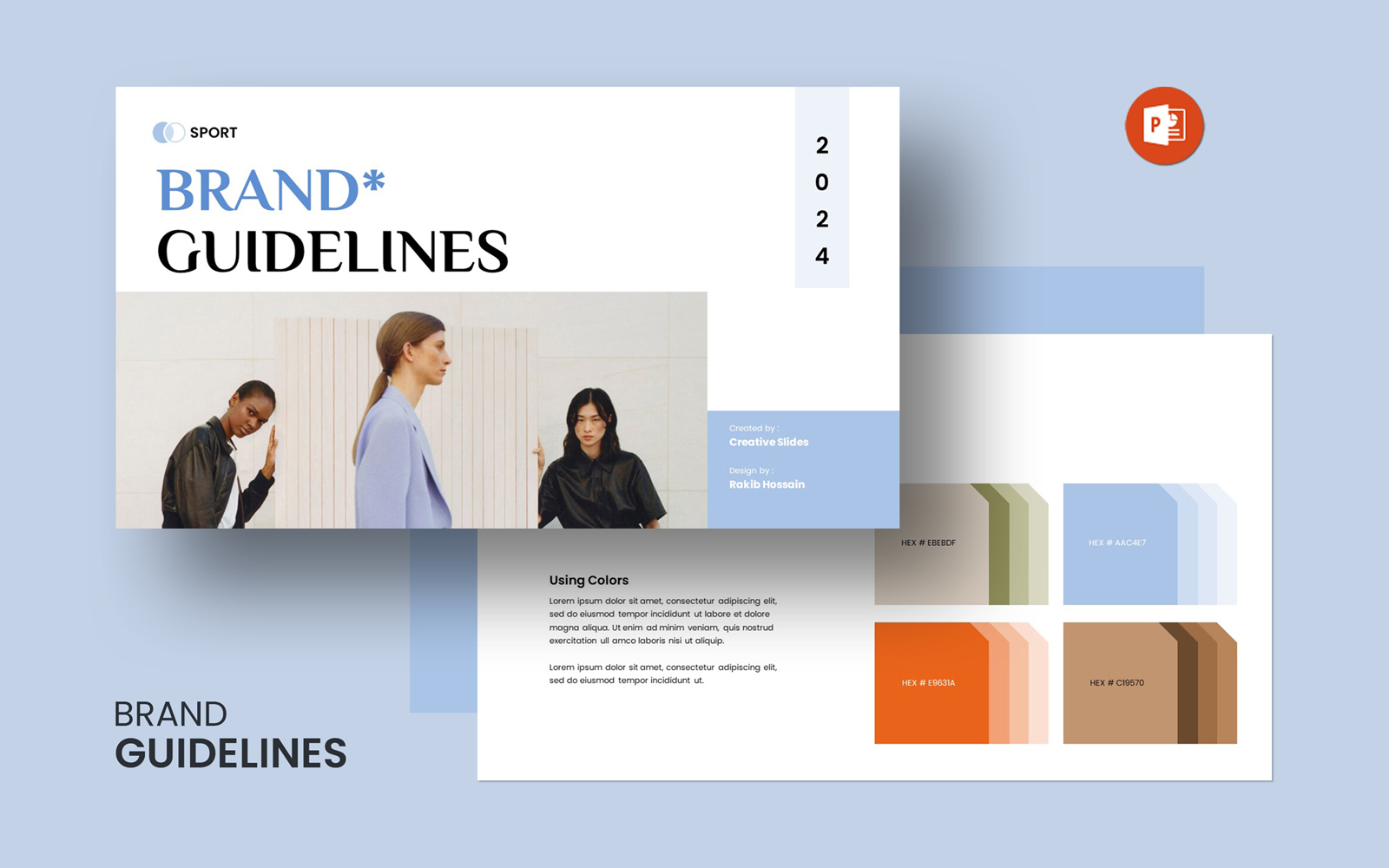 Brand Guidelines Guide PowerPoint Template
