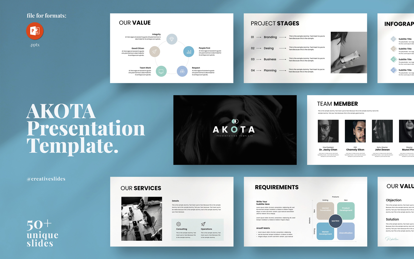 Akota PowerPoint Presentation Template
