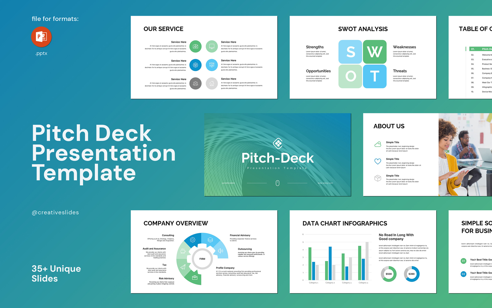Pitch Deck PowerPoint Best Template