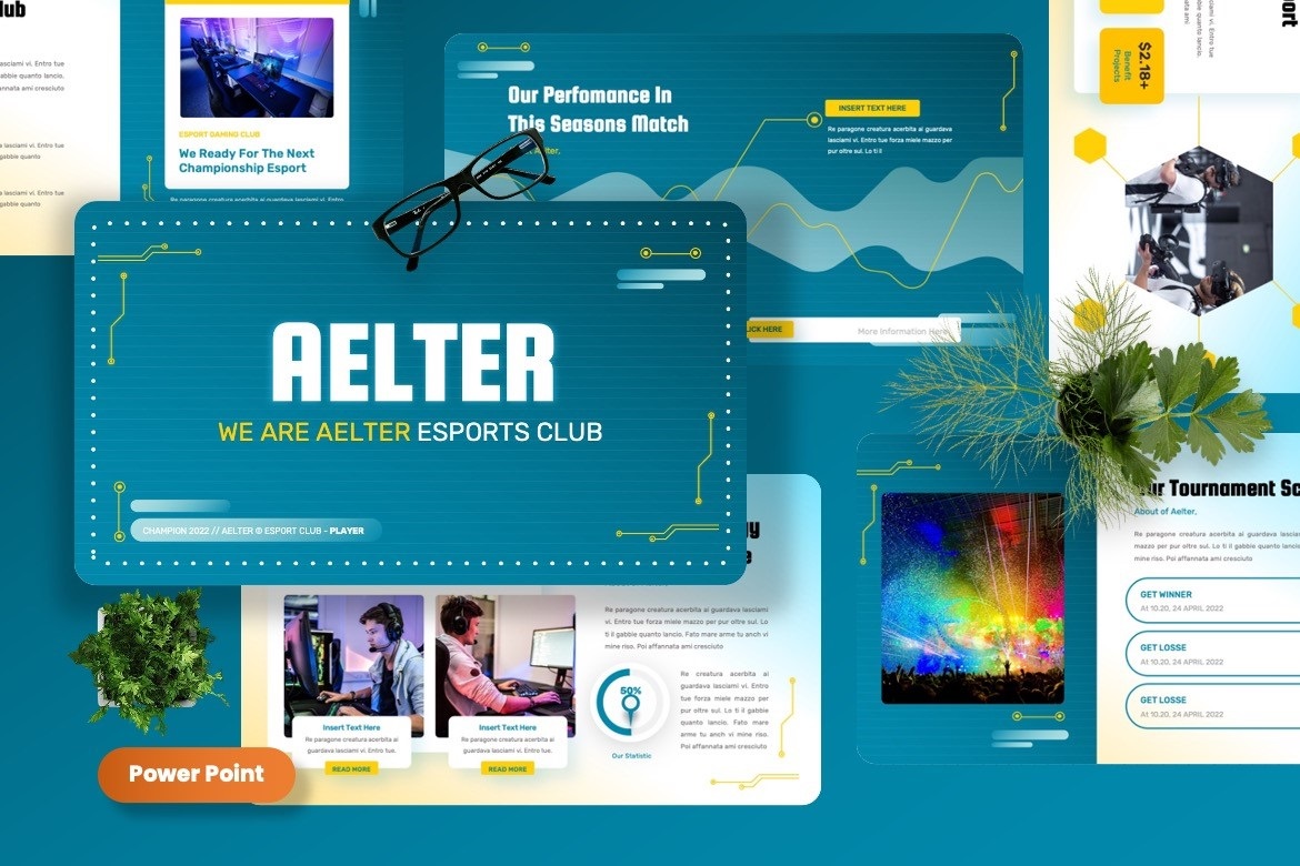 Aelter - Esport Club Powerpoint Templates