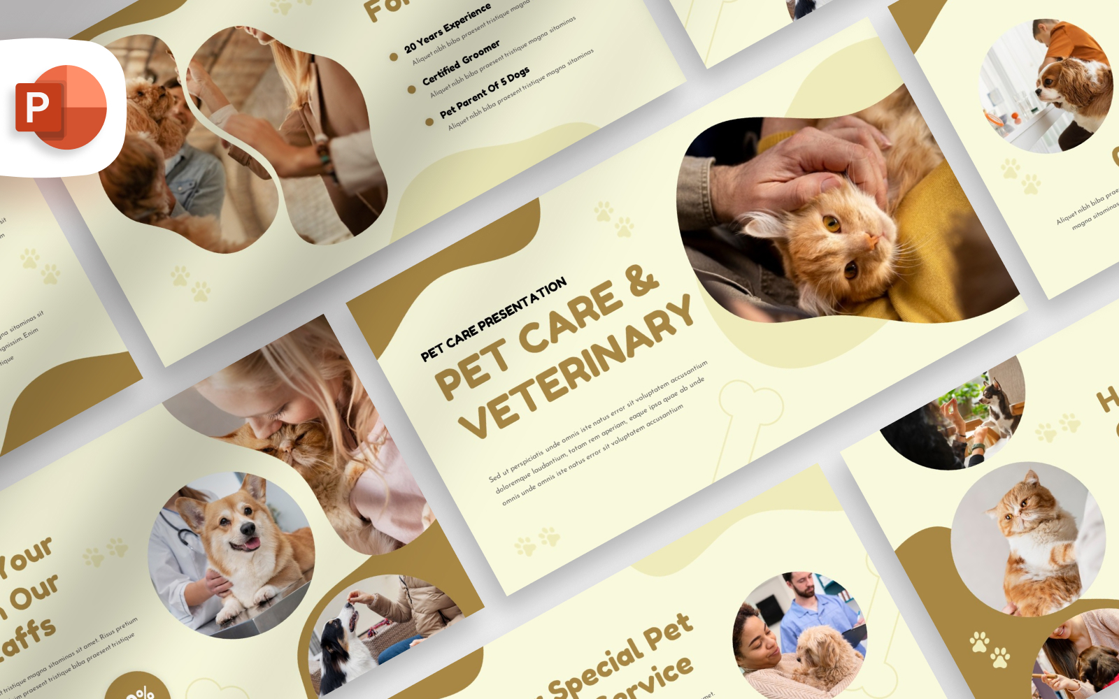 Pet Care and Veterinary PowerPoint Template