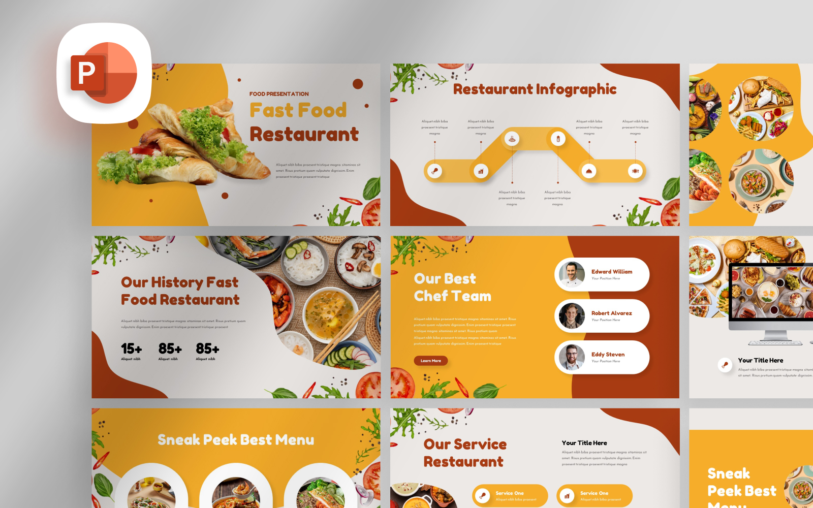 Fast Food Restaurant PowerPoint Template