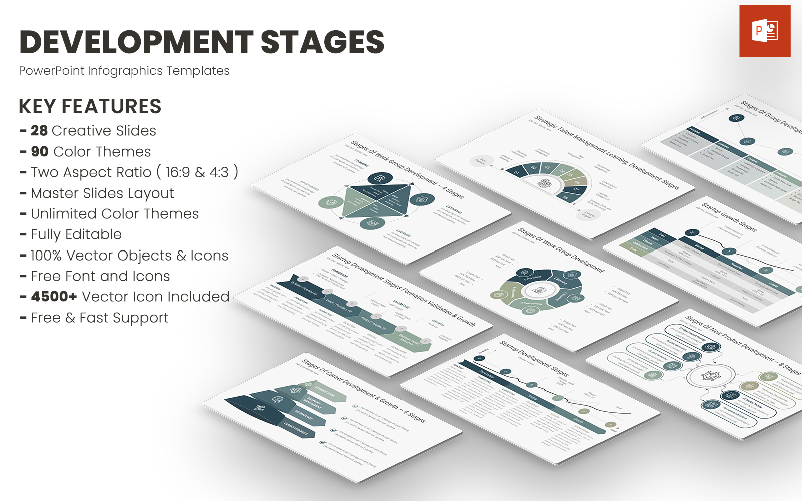Development Stages PowerPoint Templates