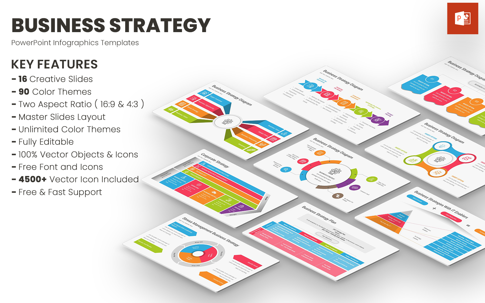 Business Strategy Diagrams PowerPoint Templates