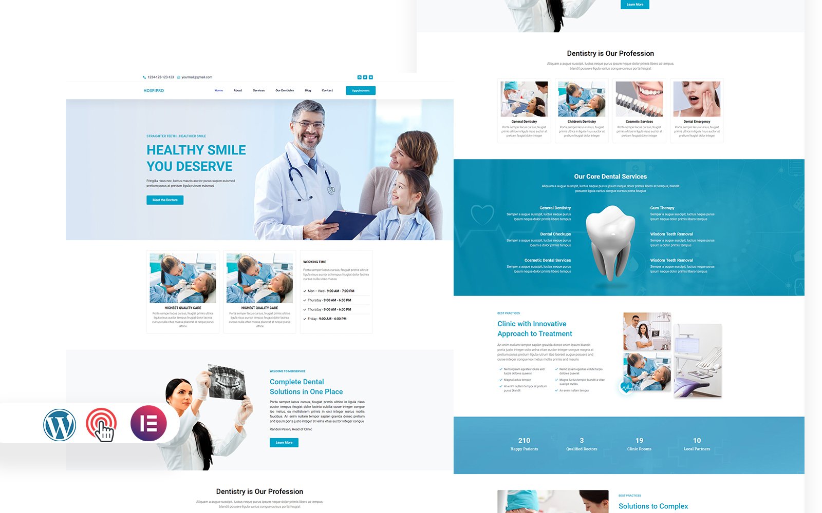 Hospipro - Hospital and Medical Clinic Elementor WordPress Theme