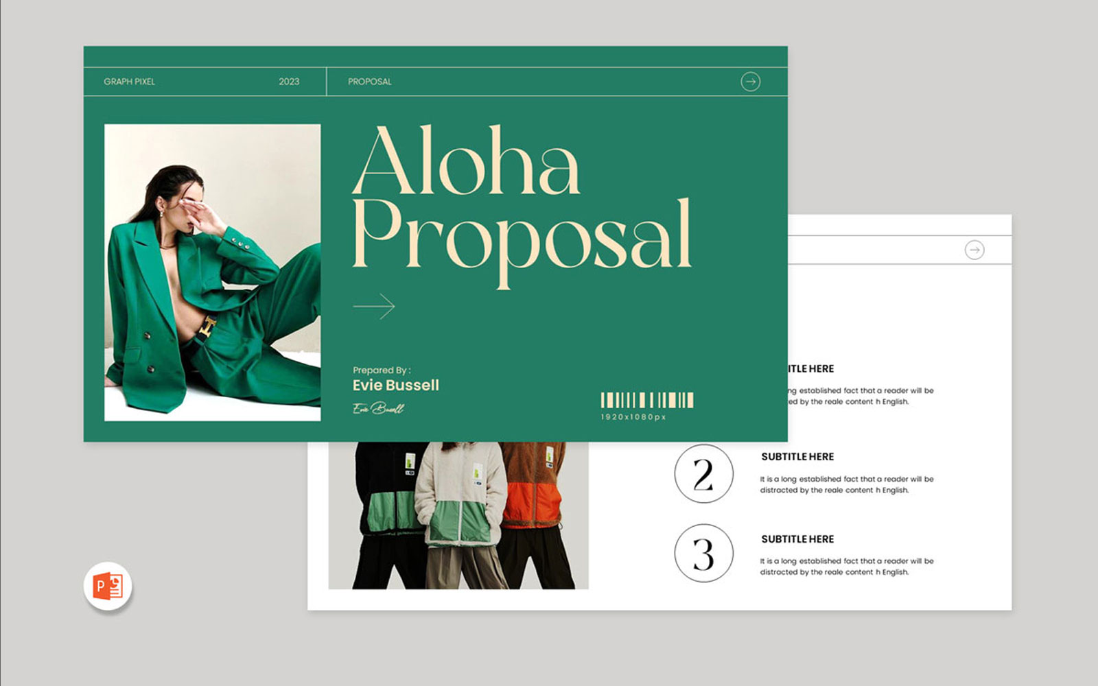 Aloha Brand Proposal PowerPoint Template