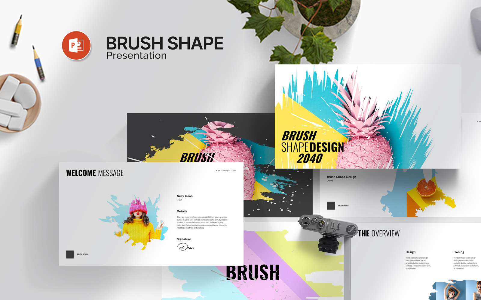 Brush Shape Design Template