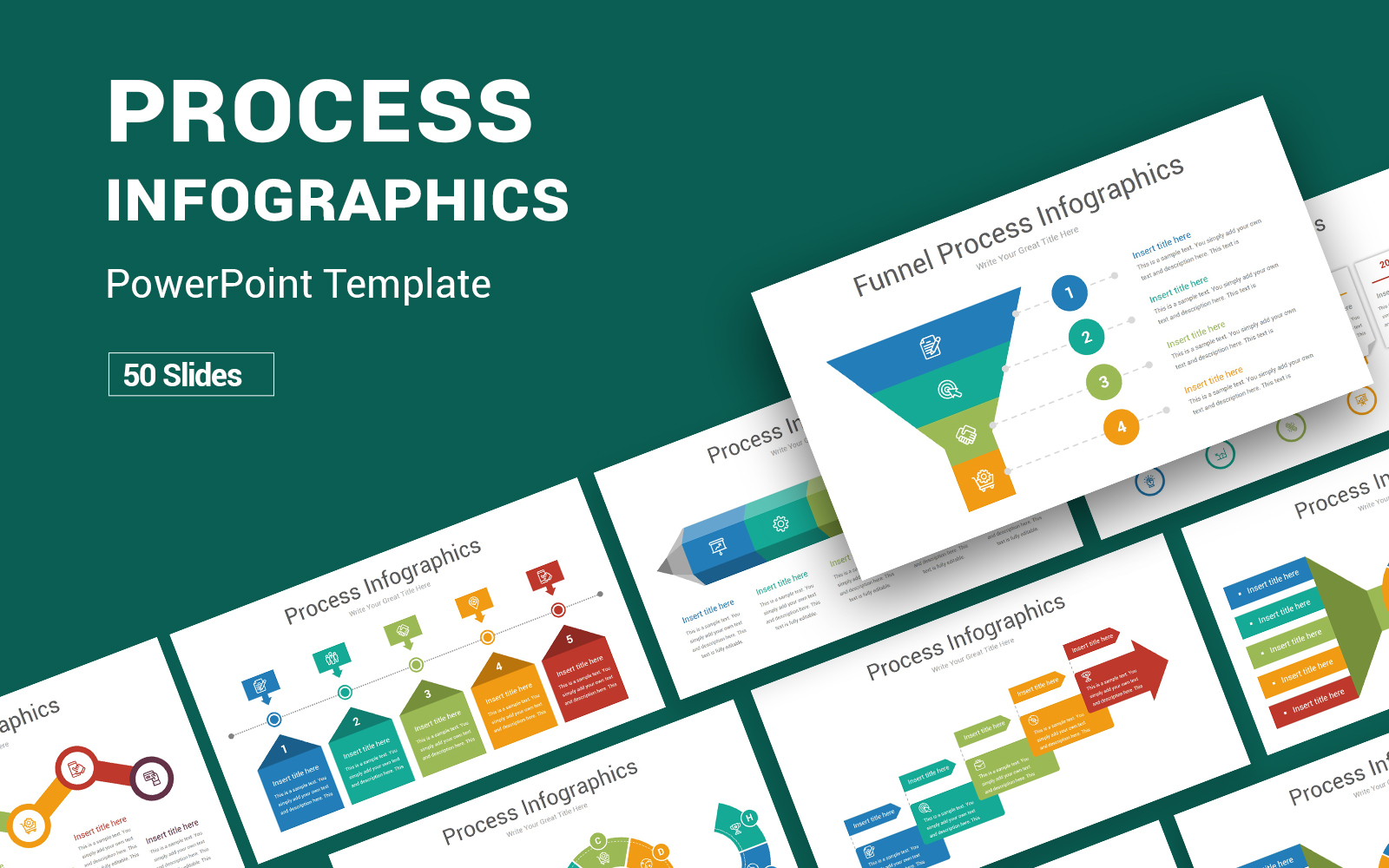 Process Infographic Powerpoint Template For 19 5057