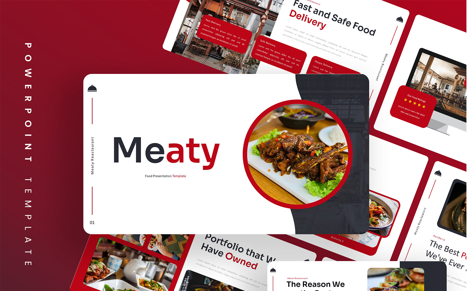 Meaty – Food PowerPoint Template