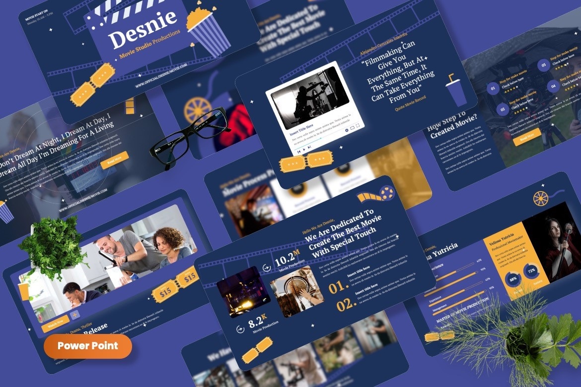 Desnie - Movie Production Powerpoint Template