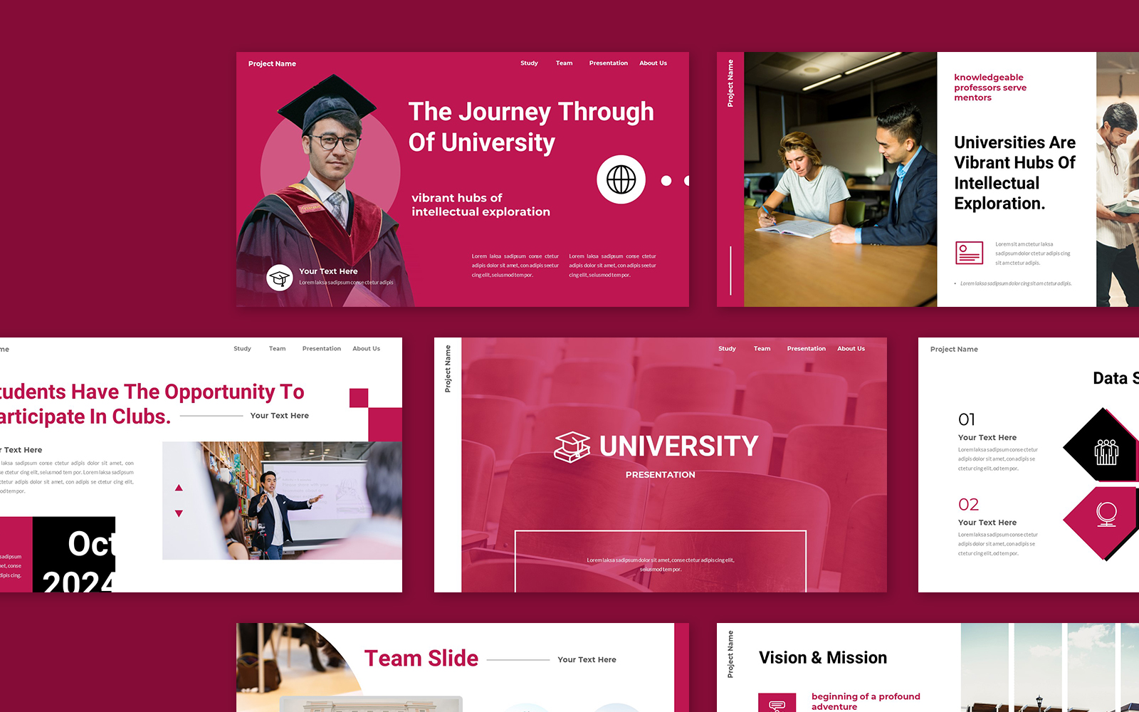 University College Academic Program Presentation Powerpoint Template