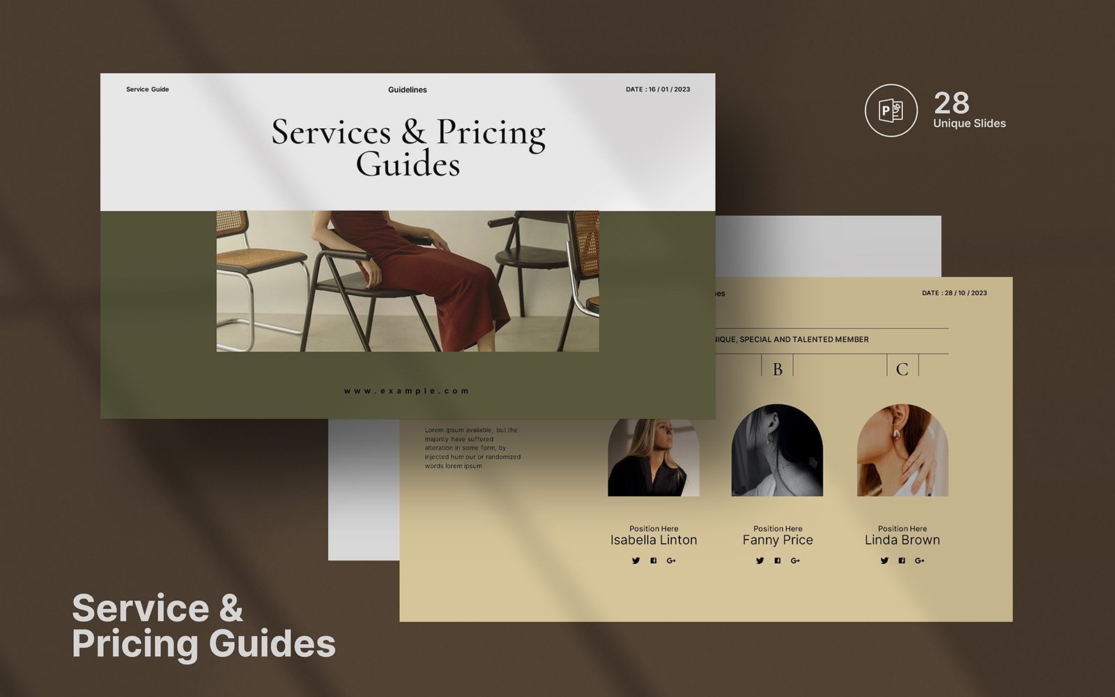 Service & Pricing Guide Presentation