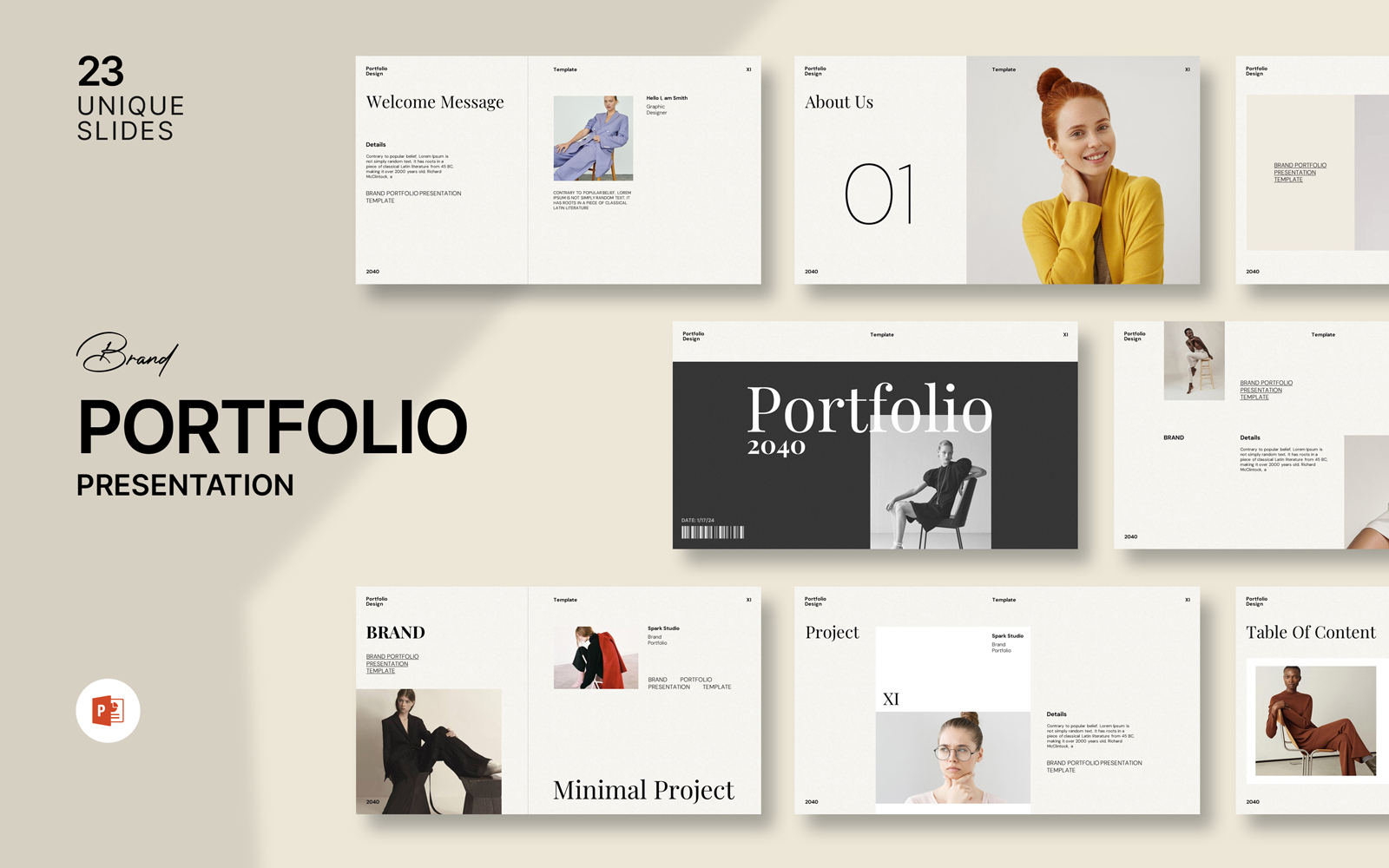 Brand Portfolio Powerpoint Template