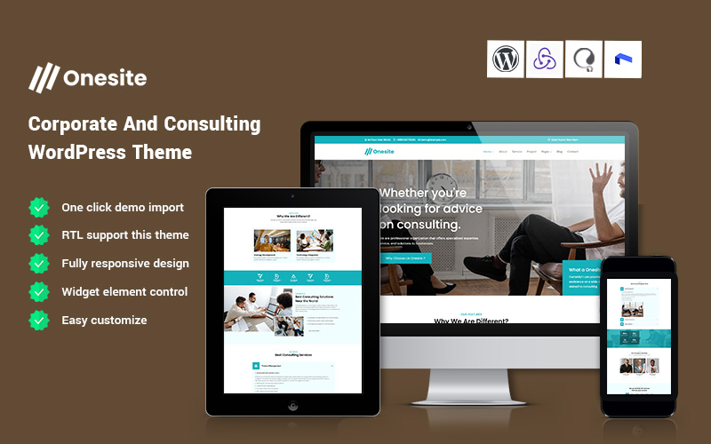 Onesite - Corporate And Consulting  WordPress Theme