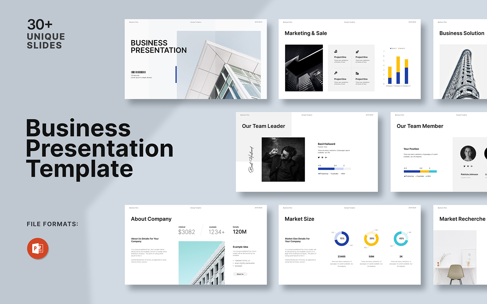 Business Plan Service  Powerpoint Template