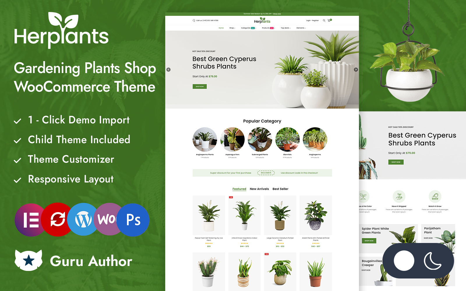 Herplant - Nursery and Plants Store Elementor WooCommerce Responsive Theme