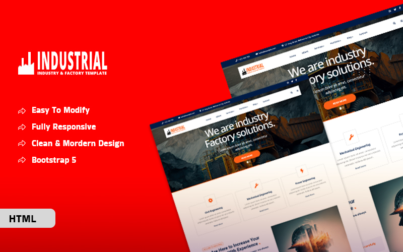 Industrial Bootstrap HTML5 Template