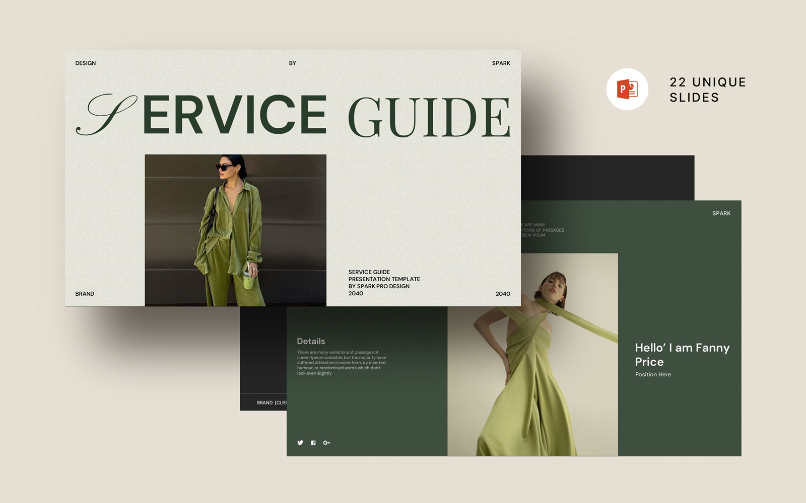 Service Guide PowerPoint Template