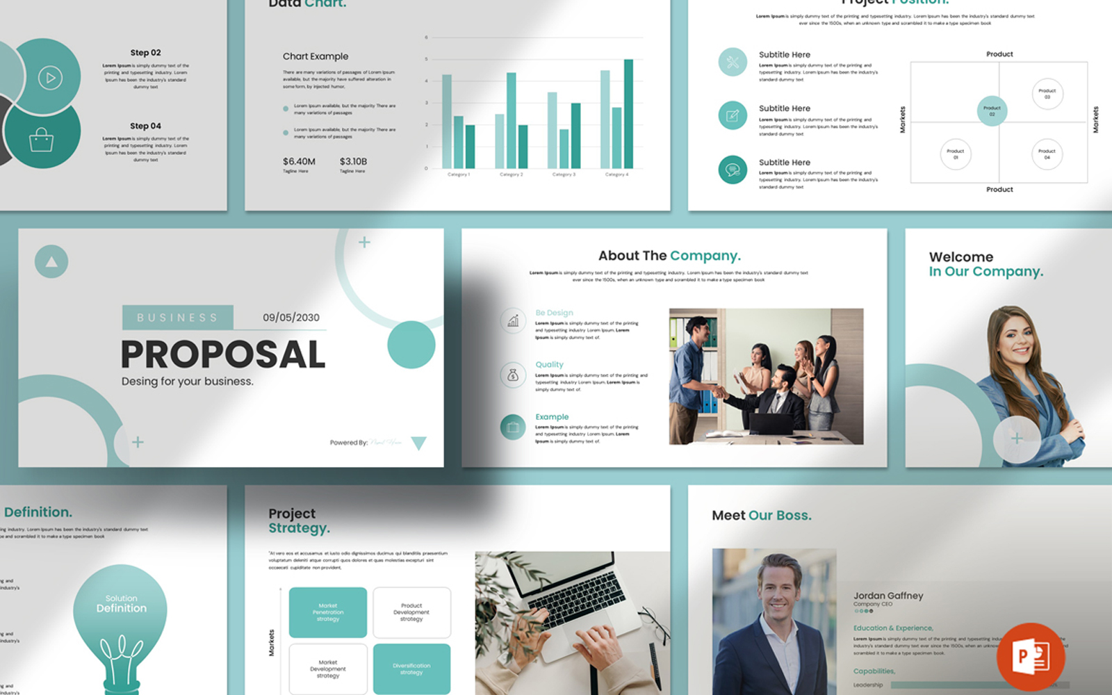 Business Proposal Layout  Template