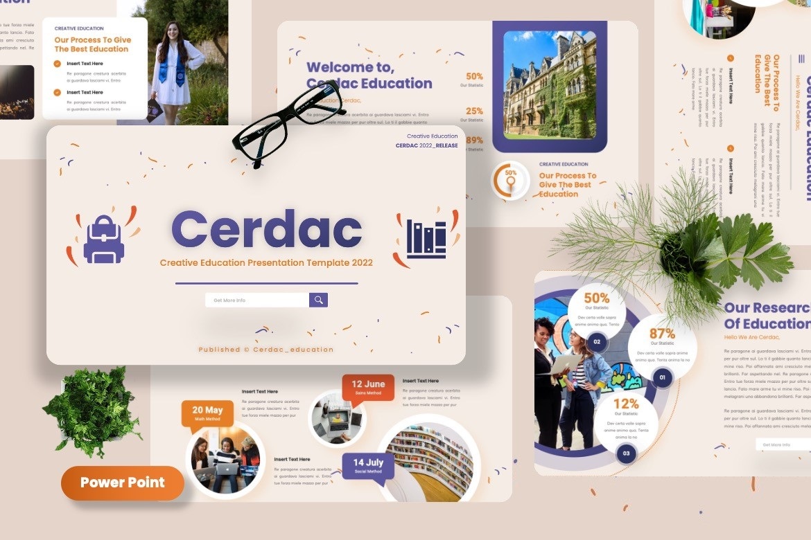 Cerdac - Creative Education Powerpoint Templates