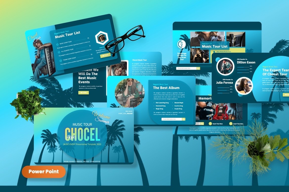 Chocel - Music Events Powerpoint Template