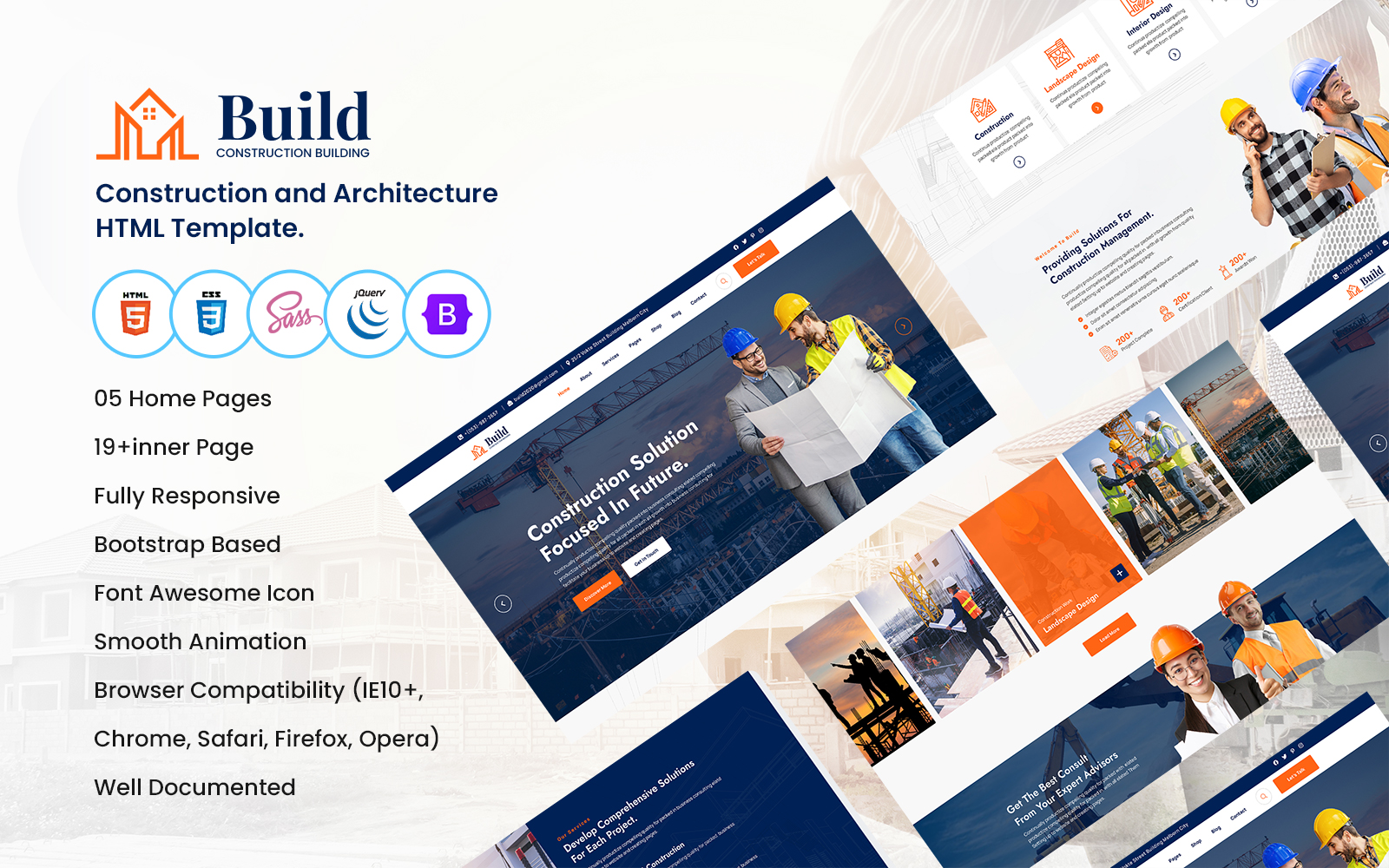 Build - Construction & Architecture HTML Template.
