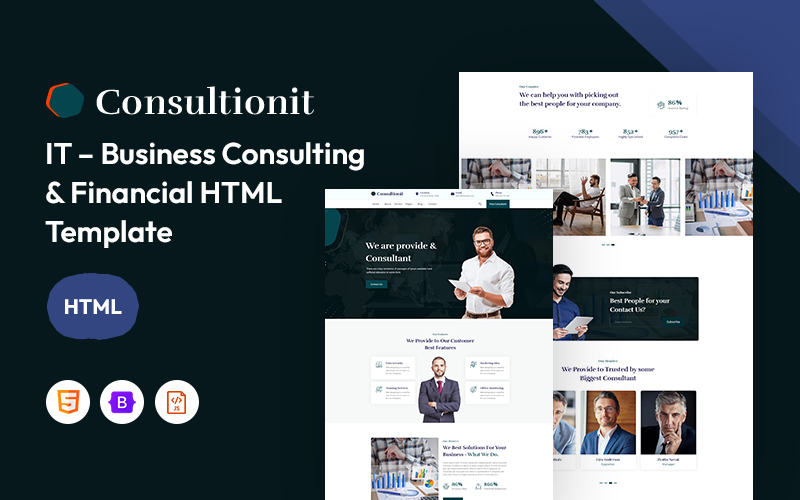 Consultionit – Business Consulting & Financial Responsive Website Template