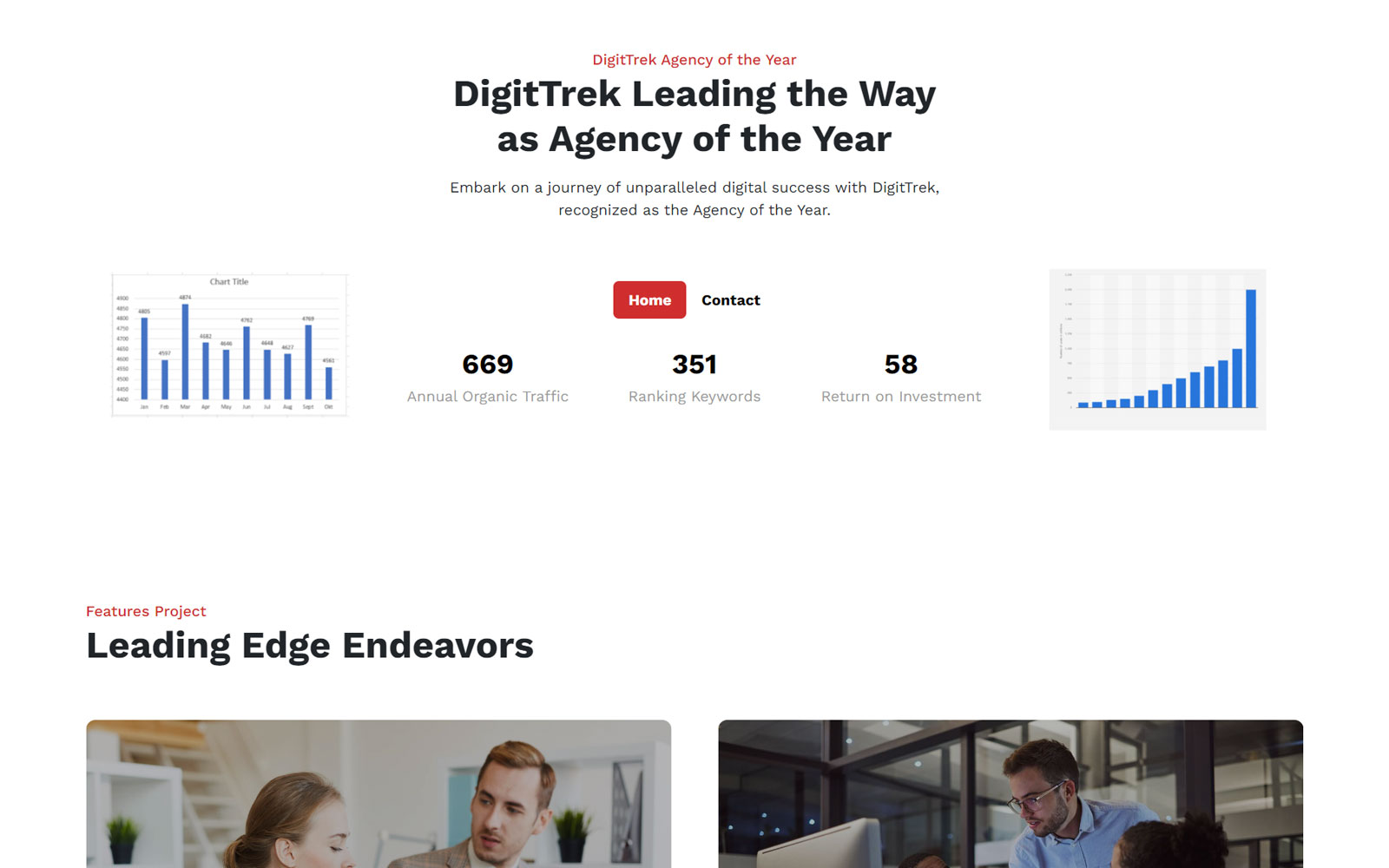 DigitTrek | Digital Marketing Agency HTML Website Template