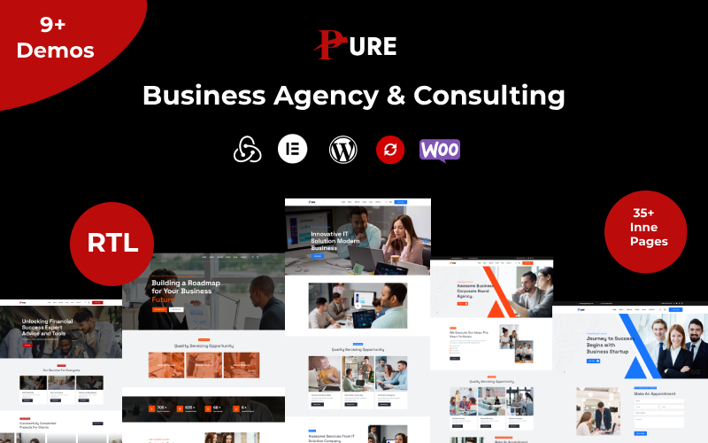 Pure - Business Agency & Consulting Wordpress Theme