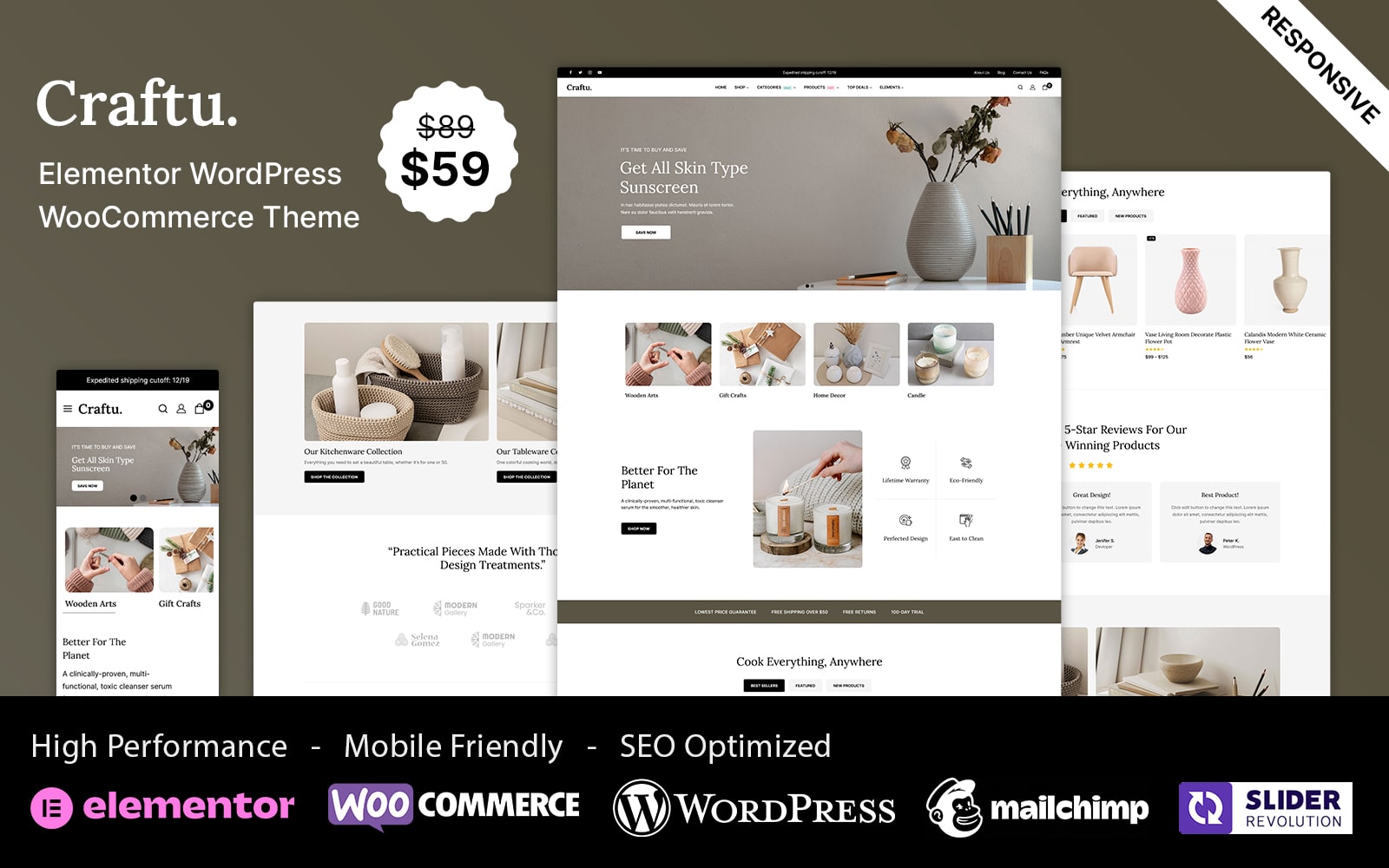 Craftu - Art and Crafts Gallery Elementor WooCommerce Theme