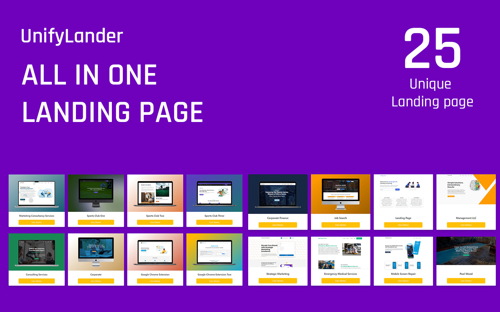 Plantillas para Landing Pages